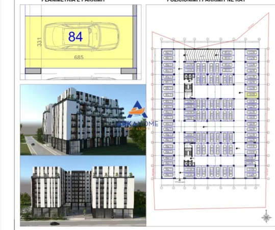 Tirane, shitet garazh | post parkimi Kati -1, 39 m² (PASKUQAN)
