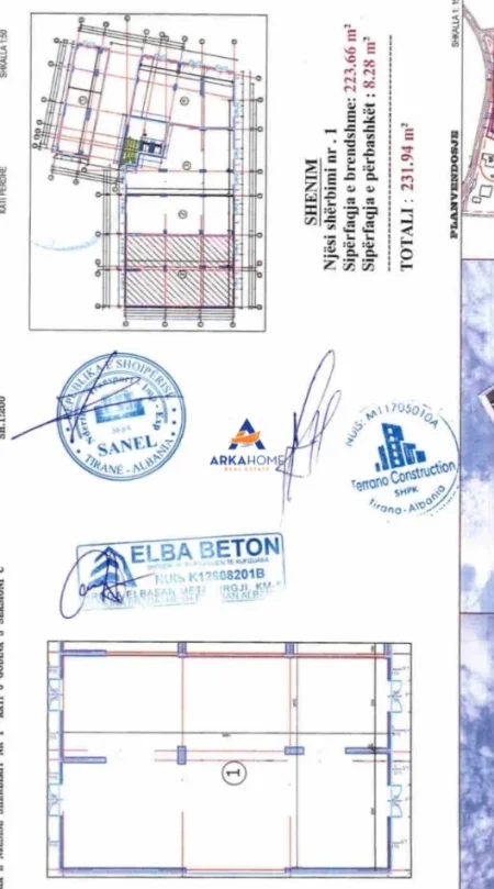 Tirane, shitet ambjent biznesi Kati 0, 232 m² 577.500 € (PASKUQAN)