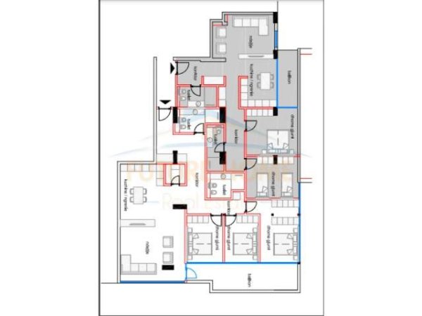 Tirane, shitet apartament Kati 2, 230 m² 320.000 Euro (Komuna e Parisit)