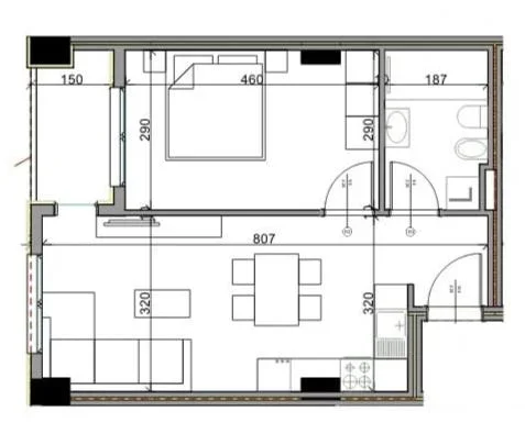 Tirane, shitet apartament 1+1 Kati 1, 63 m² 73.000 € (Paskuqan)