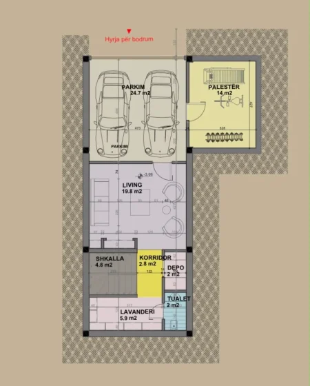 Tirane, shitet Vile Vile 3 Katshe Kati 0, 482 m² 590.000 € (Mjull-Bathore)