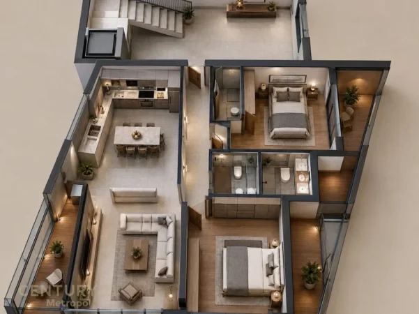 Tirane, shes apartament 2+1 Kati 2, 130 m² 272.000 € 