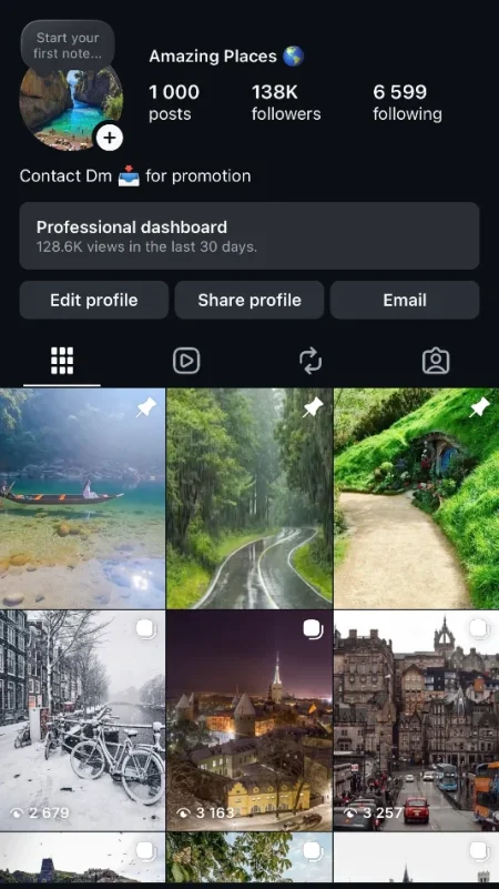 Shiten faqet ne instagram