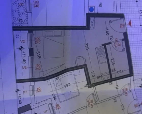 Tirane, shitet garsonier 1+1 Kati 3, 33 m² 76.000 € (Rruga Gjon Buzuku)