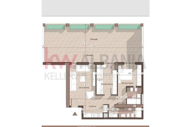 Tirane, shitet apartament 2+1 Kati 0, 172 m² 107.000 Euro (Gryka Kacanikut Univers City, Kamëz, Tiranë, Shqip)