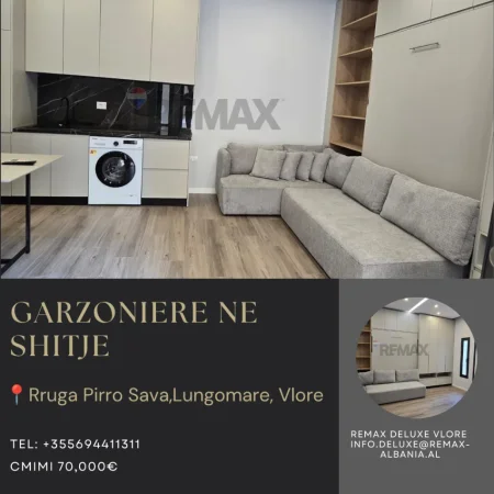 Vlore - Lungomare, shitet garsonier Studio Kati 0, 32 m² 70.000 € (Rruga Pirro Sava, Lungomare, Vlore)