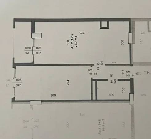SHITET: 1+1 Perfekt ✨️ Kamëz 76.7m² ( 📍Fiks Te Pedonalja e Re ) 🌇 Kati 2, Ndërtim i ri 2026 | Çmimi: 71.000€ 💶 Planimetri Ultra ✅️