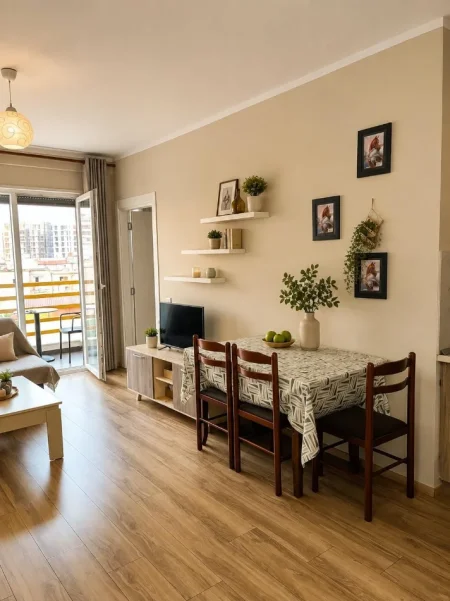Tirane, jepet me qera apartament 1+1 Kati 5, 69 m² 520 € (LAPRAKE)