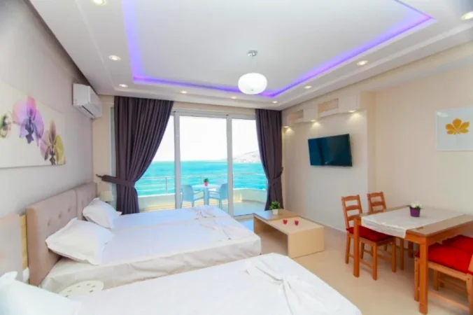 Sarande, jepet me qera apartament Kati 5, 55 m² 500 € (Santa Quaranta)