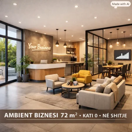 Tirane, shitet ambjent biznesi Kati 0, 72 m² (Tregu Elektrik) 2499€/m2