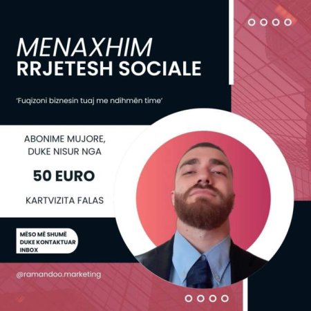 Ofrohet menaxhim rrjetesh sociale