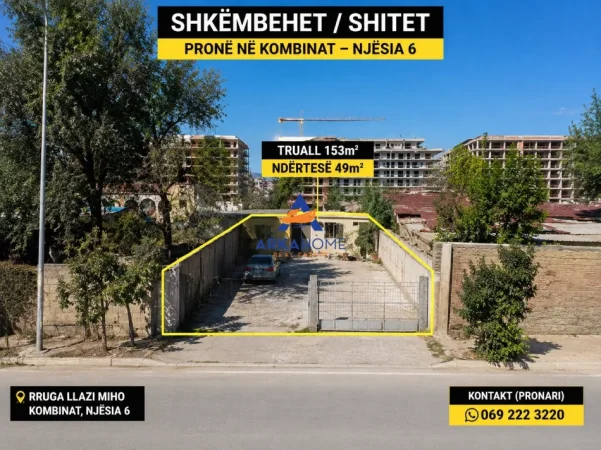 Tirane, shitet toke , 153 m² (KOMBINAT)  11000000 LEKE