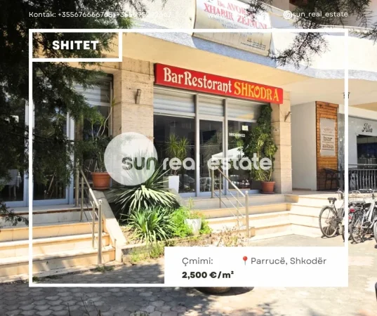 Shkoder, shitet ambjent biznesi Kati 0, 225 m² (QENDER)