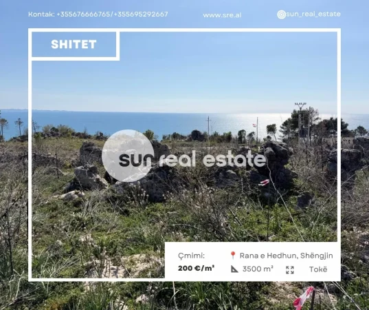 Shengjin, shitet pyll , 3.500 m² 700.000 € (RANA E HEDHUN)