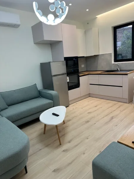 Tirane, jepet me qera apartament 1+1 Kati 1, 60 m² 45.000 Leke (Ali Demi)