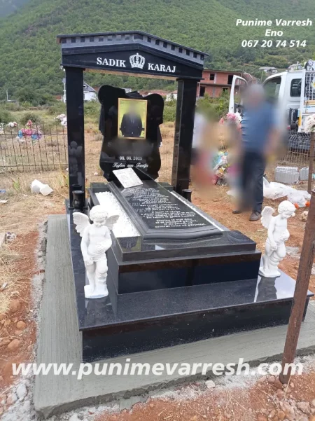 Tirane, ofroj Memorial I Personalizuar | Punume Varresh | Qivuresh Bulqize | Granit I Zi Me Kollona