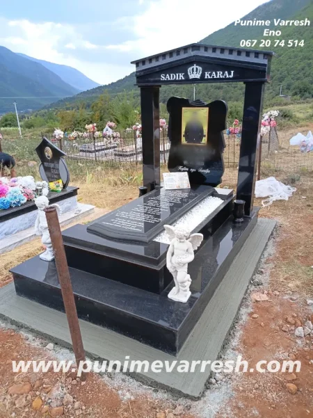 Tirane, ofroj Memorial I Personalizuar | Punume Varresh | Qivuresh Bulqize | Granit I Zi Me Kollona