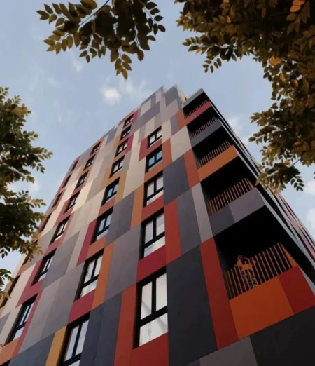 Tirane, shes apartament 1+1 734 m² 1.200 Euro/m2 (Mbas Harry Fultz, prane Kompleksit Panorama)