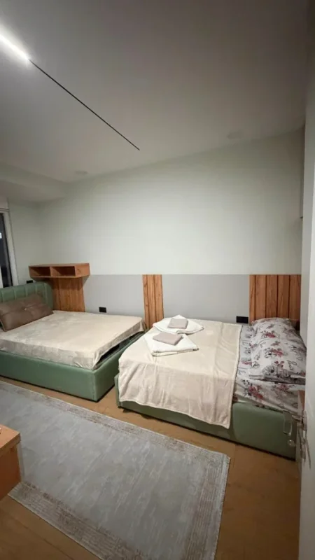 Tirane, jepet me qera apartament 1+1 Kati 1, 55 m² 600 € (Shkolla Bashkuar)