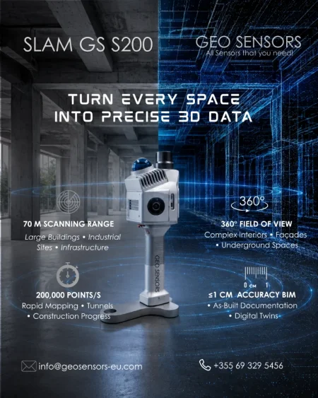 Tirane, ofroj GS-S200 PRO – Skaner 3D SLAM LiDAR Profesional
