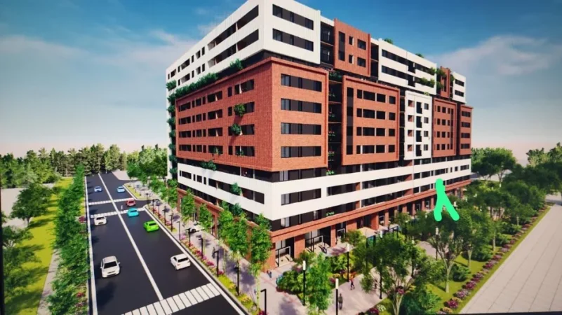 Tirane, shitet dyqan Kati 0, 52 m² 182.948 € (Kompleksi Mirabella rruga Kujtim Laro)