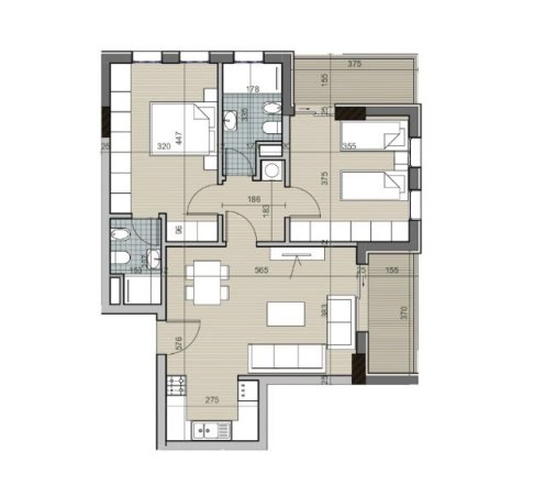 Tirane, shitet apartament 2+1 Kati 2, 109 m² 87.200 Euro (Qtu)