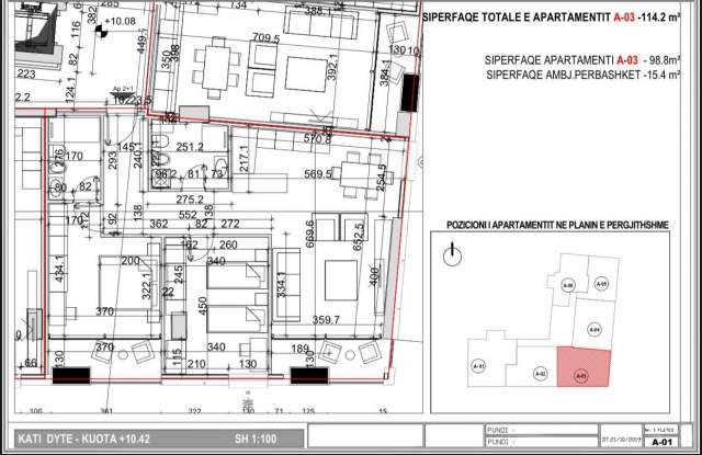 Tirane, shitet apartament 2+1 Kati 2, 111 m² 333.000 Euro (Myslym Shyri)