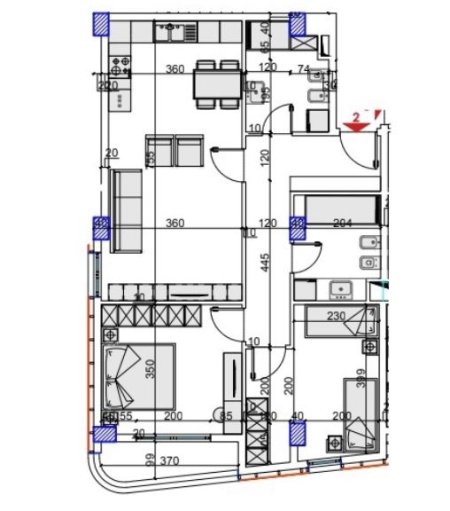 Tirane, shitet apartament 2+1 Kati 4, 107 m² 128.500 Euro (Unaza e Re)