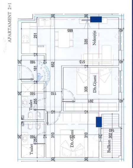 Tirane, shitet apartament 2+1 Kati 4, 85 m² 1.000 Euro/m2 (Casa Italia)