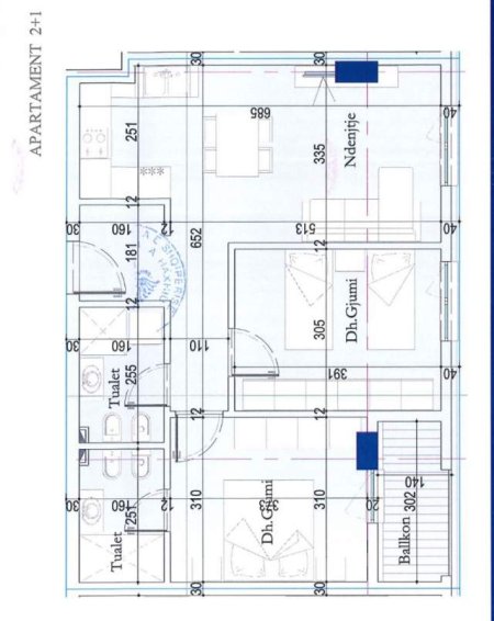 Tirane, shitet apartament 2+1 Kati 4, 87 m² 1.000 Euro/m2 (Perballe Casa Italia)