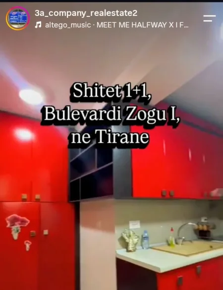 Tirane, shitet apartament 1+1+Ballkon Kati 7, 87 m² (bulevardi Zogu I)