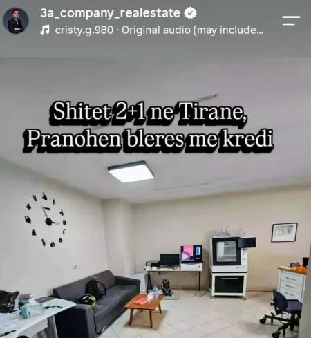 Tirane, shitet apartament 2+1+Ballkon Kati 3, 103 m² 215.000 €