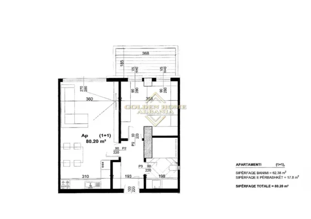 Tirane, shitet apartament , 80 m² (rruga dritan hoxha)