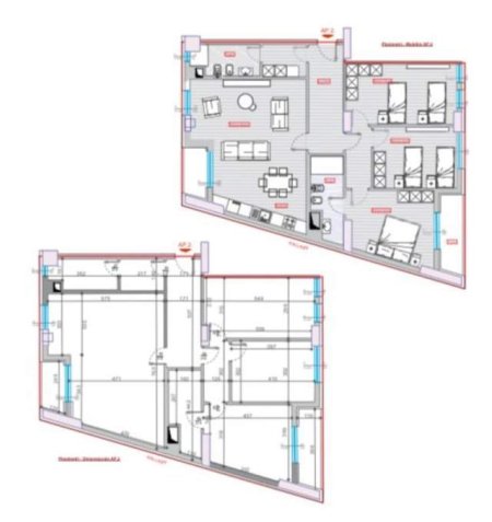 Tirane, shes apartament 3+1+BLK Kati 1, 156 m² 234.000 Euro (Bulevardi i Ri)