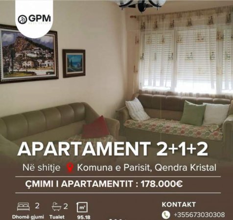 Tirane, shitet apartament 2+1 Kati 4, 96 m² 178.000 Euro tek Komuna e Parisit .