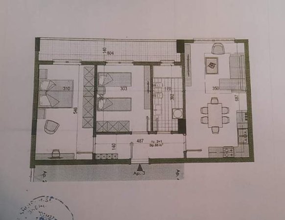 Tirane, shitet apartament Kati 5, 97 m² 58.500 Euro (Pranë Ullirit)