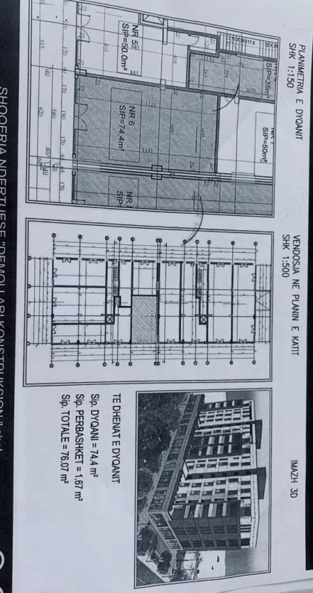 Tirane, ofert 1+1 Kati 2, 76 m² 40.000 Leke (Kamez)