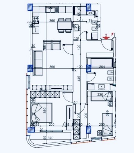 Shengjin, shes apartament 1+1 Kati 3, 75 m² 1.100 Euro/m2 (Shengjin)