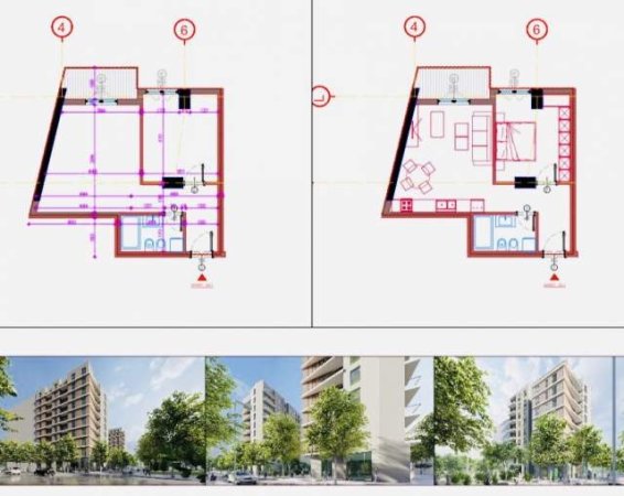 Tirane, shes apartament 1+1 Kati 3, 69 m² 73.000 Euro (Astir)