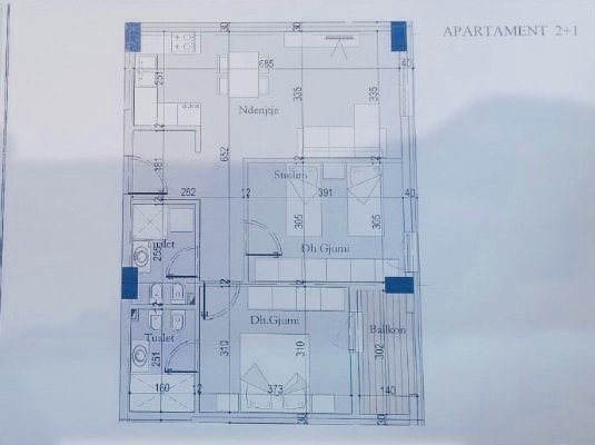 Tirane, shes apartament 2+1 Kati 4, 87 m² 83.500 Euro (Casa Italia)