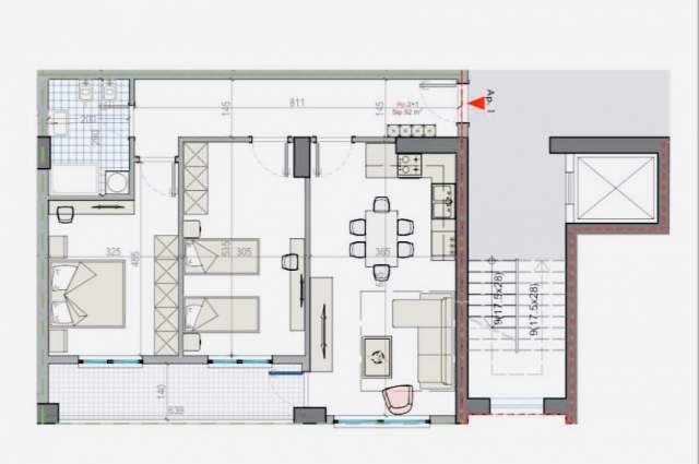 Tirane, shes apartament 2+1 Kati 5, 104 m² 67.000 Euro