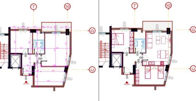 Tirane, shes apartament 2+1 Kati 7, 87 m² 108.500 Euro