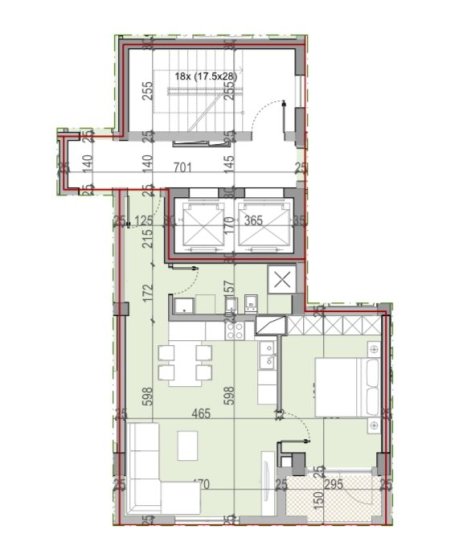 Tirane, shitet apartament 1+1 Kati 5, 75 m² 94.075 Euro (Fusha Aviacionit)