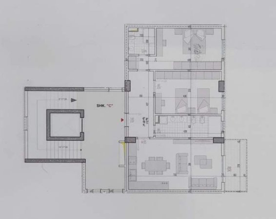 Tirane, shitet apartament 2+1+BLK Kati 6, 110 m² 86.000 Euro