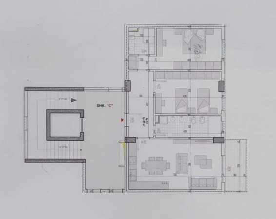 Tirane, shitet apartament 2+1 Kati 6, 110 m² 86.000 Euro (Rruga Bulevardi Blu)
