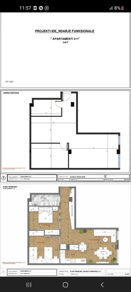 Tirane, shitet apartament 2+1+BLK Kati 1, 83 m² 67.000 Euro