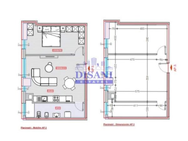 Tirane, shitet 1+1+BLK Kati 3, 67 m² 90.000 Euro (Bulevardi i ri)