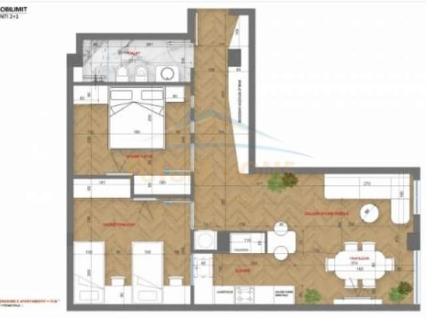 Tirane, shitet apartament 2+1 Kati 0, 84 m² 60.000 Euro (Prane Motel Gaxherri,Fresk,Tirane)