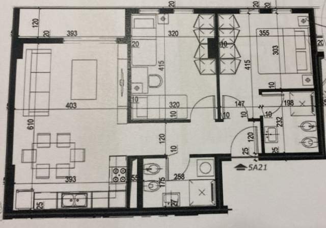 Tirane, shitet apartament 2+1 Kati 2, 93 m² 75.000 Euro (Rruga Gryka e Kacanikut)
