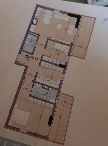Tirane, shitet apartament 3+1 Kati 8, 128 m² 110.000 Euro (Rruga Gryka e Kacanikut)